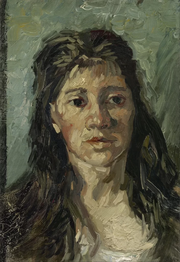 Head of a Woman with Open Hair Van Gogh