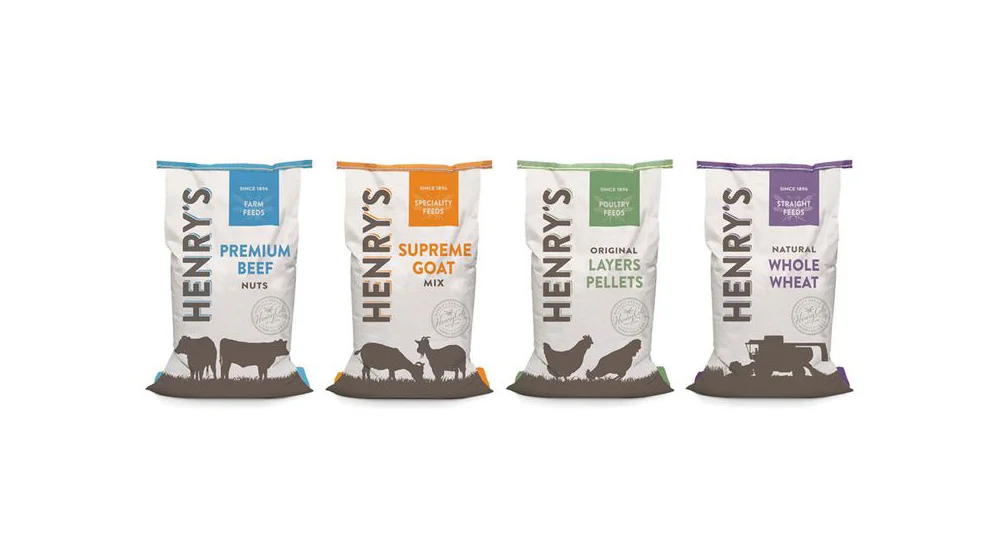 Henry’s Farm Feeds Animal Feed Simple Colorful Silhouettes