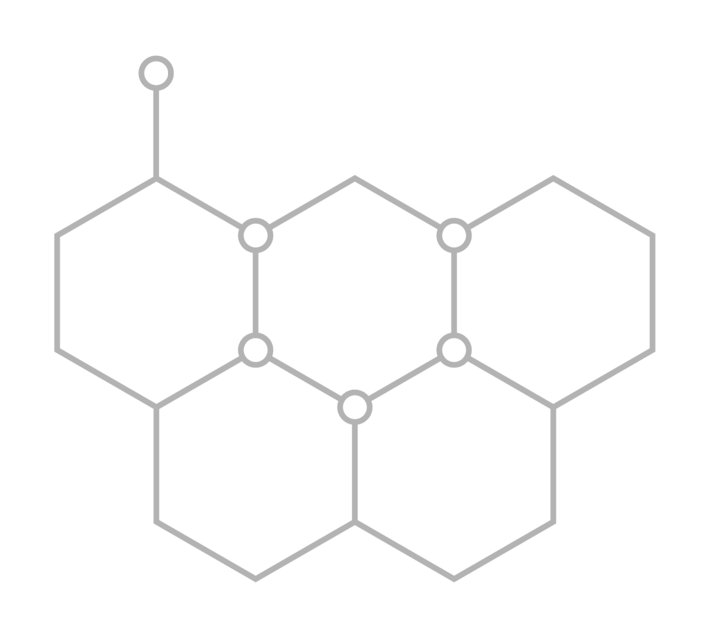 Hexagonal Rings Chemical Structure Molecular Diagram