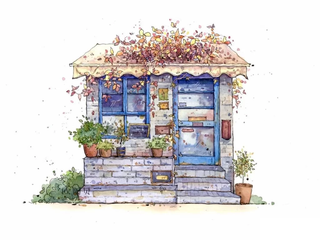 House Plants Autumn Leaves Windows Mateusz Urbanowicz