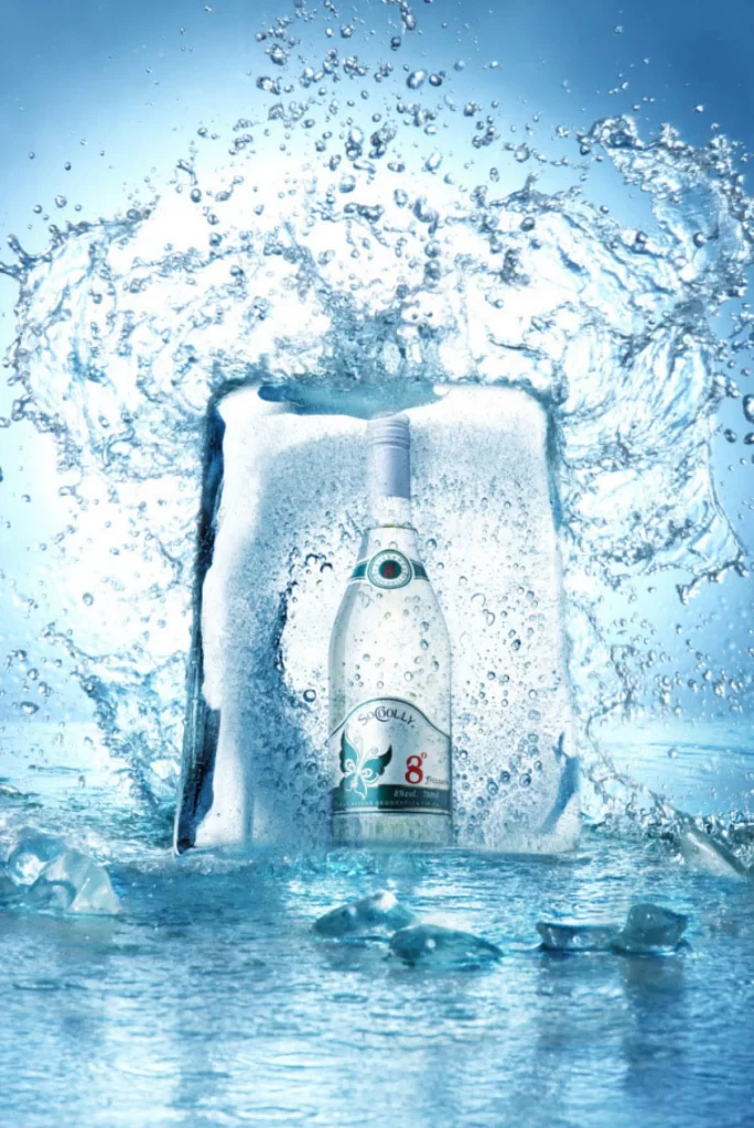 Ice Bottle Water Splash