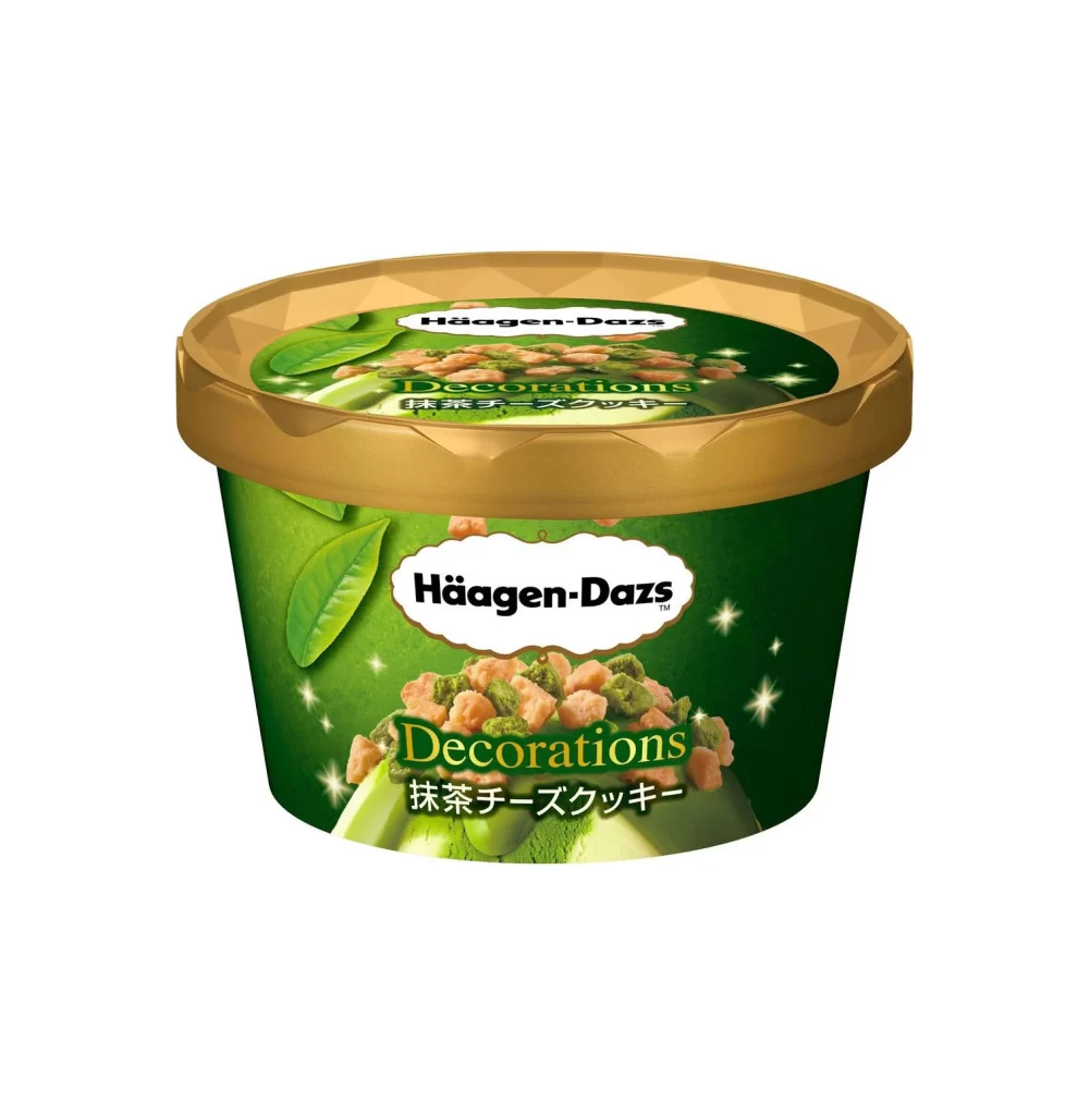 Ice Cream Green Gold Haagen-Dazs Decorations Design
