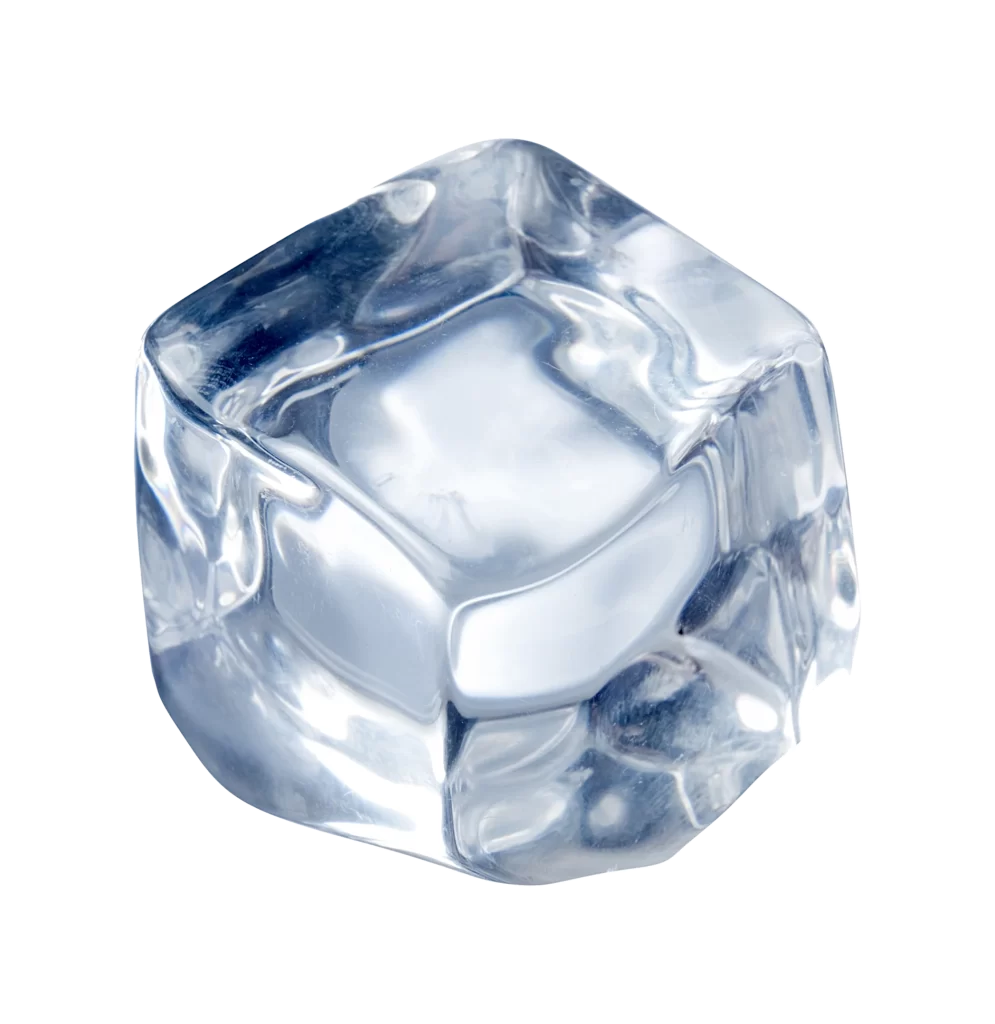Ice Cube Reflections and Shadows