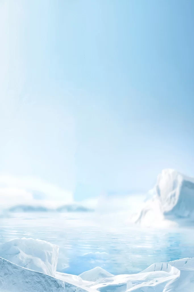 Iceberg Arctic Ocean Snow Reflection