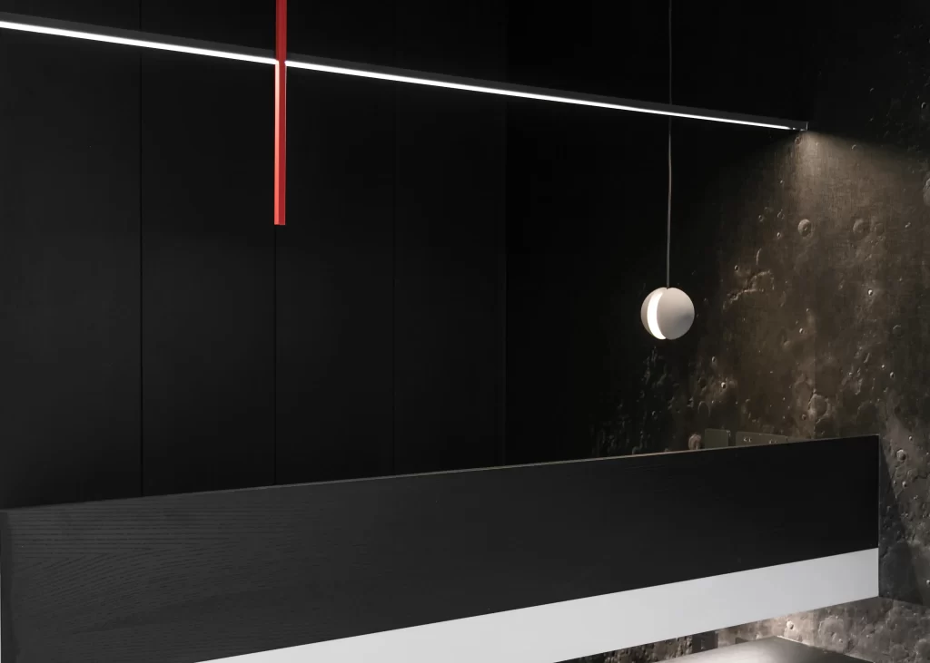 Industrial Chic Dark Textured Contrast Lighting