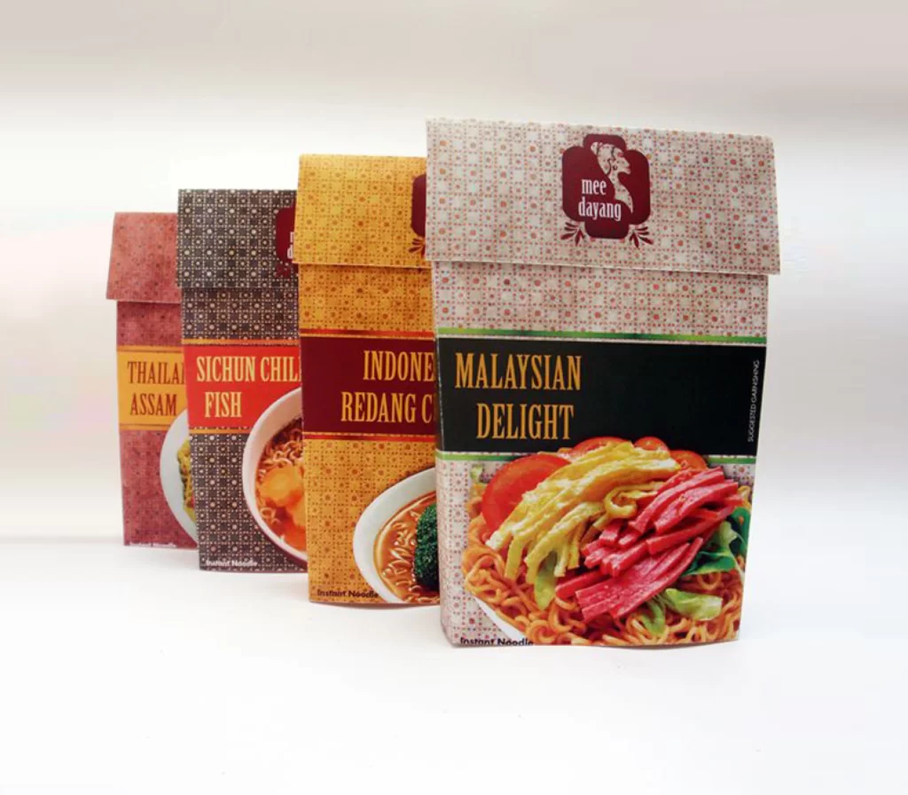 Instant Noodles Mee Dayang Diverse Flavors Colorful Packaging