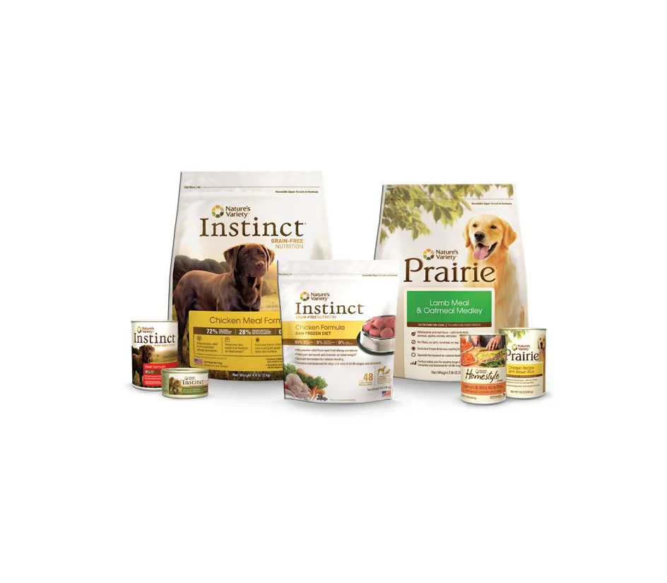 Instinct Dog Food Chicken Meal Formula White Bag Illustration