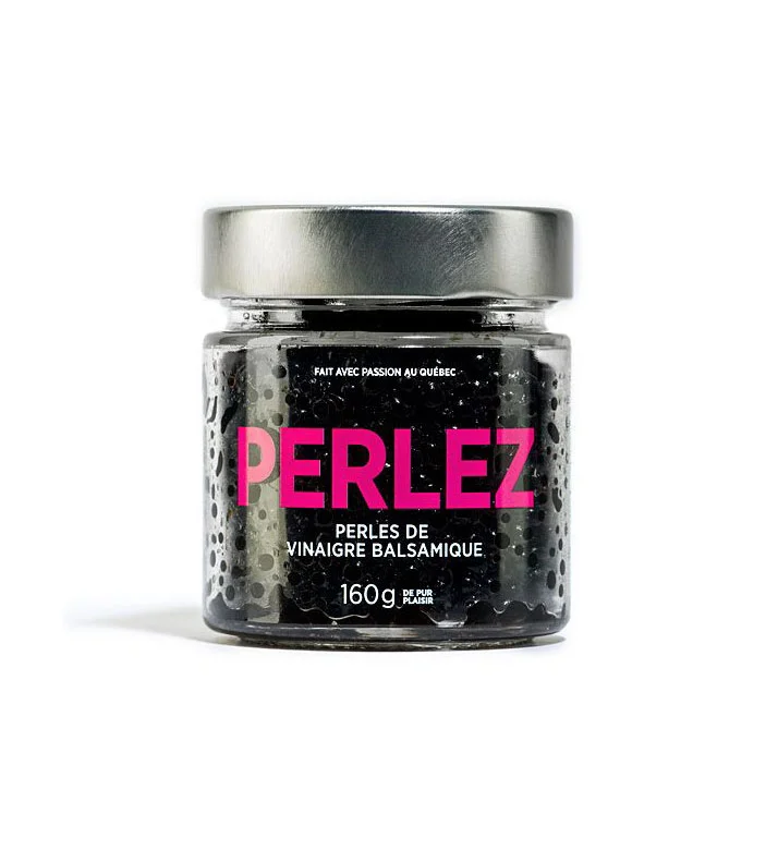 Jar Balsamic Vinegar Pearls Black Pink Modern Design