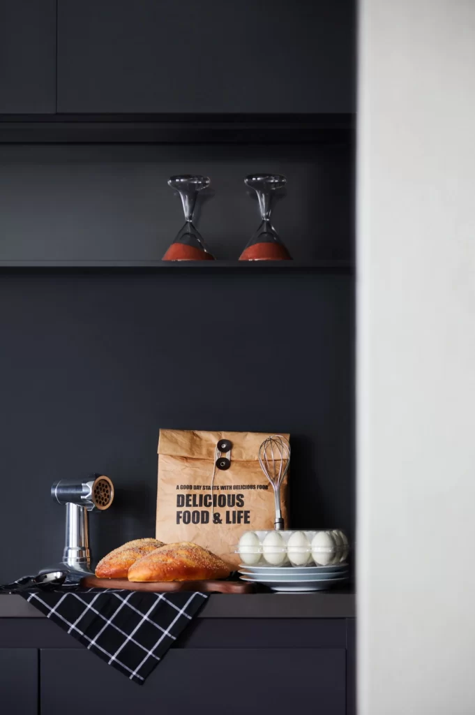 Kitchen Industrial Dark Gray Black And White Checkered Pattern