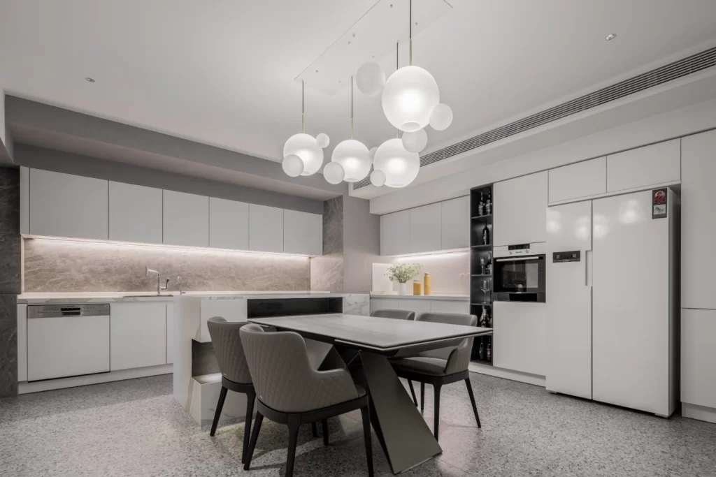 Kitchen Modern White Minimalist Sleek Appliances