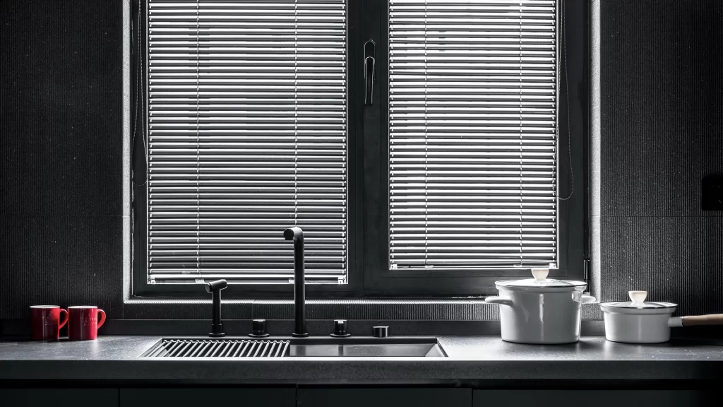 Kitchen Monochrome Industrial Stainless Steel Minimalist