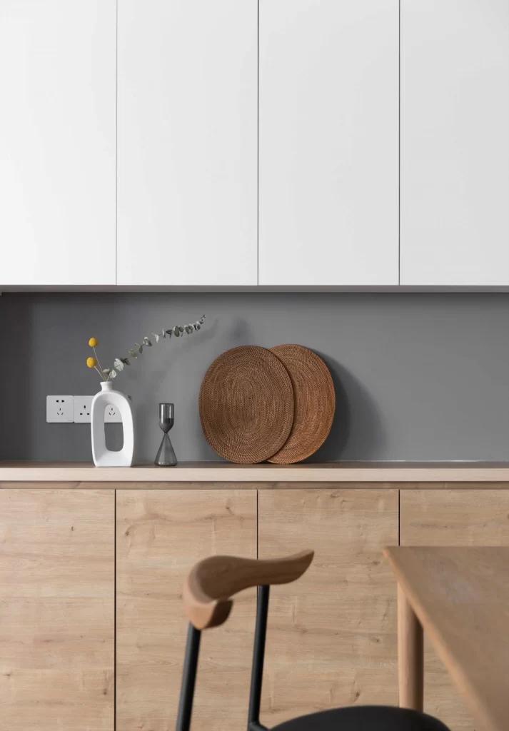 Kitchen Scandinavian White Wood Grey Natural Elements