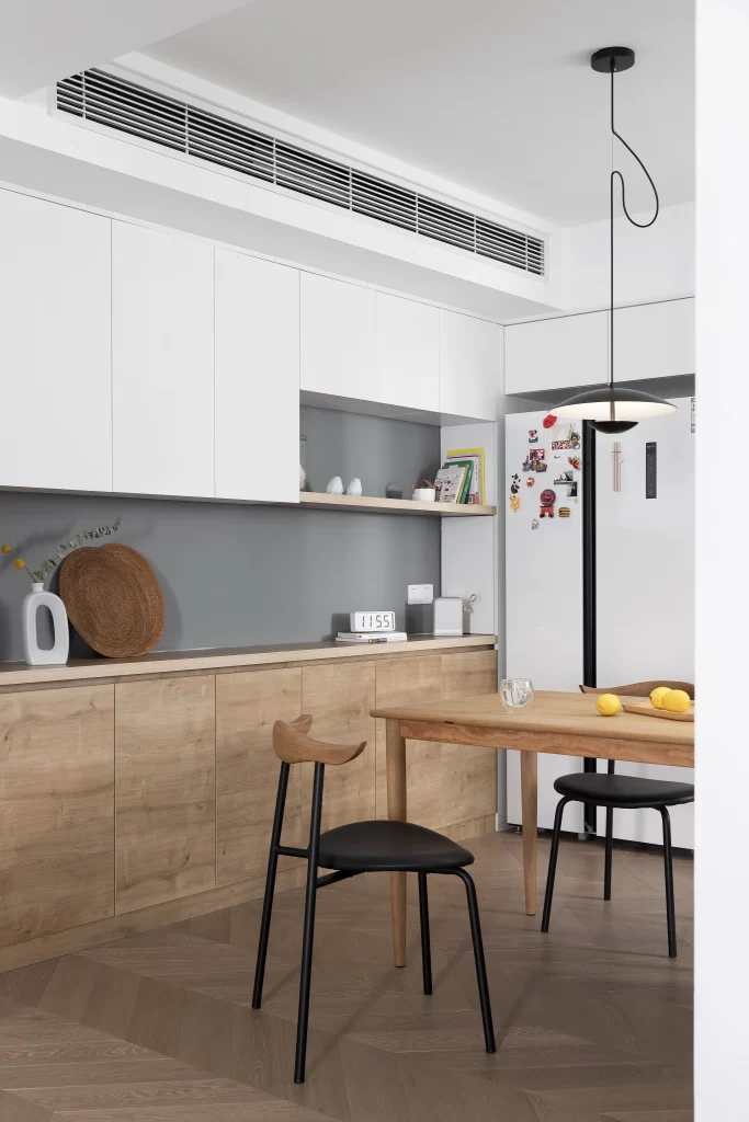 Kitchen Scandinavian White Wood Minimalist