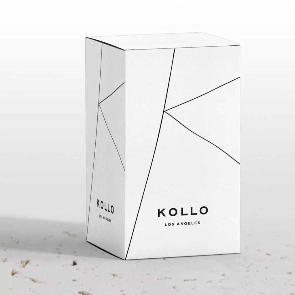Kollo Los Angeles Packaging Design Minimalist White Black Geometric