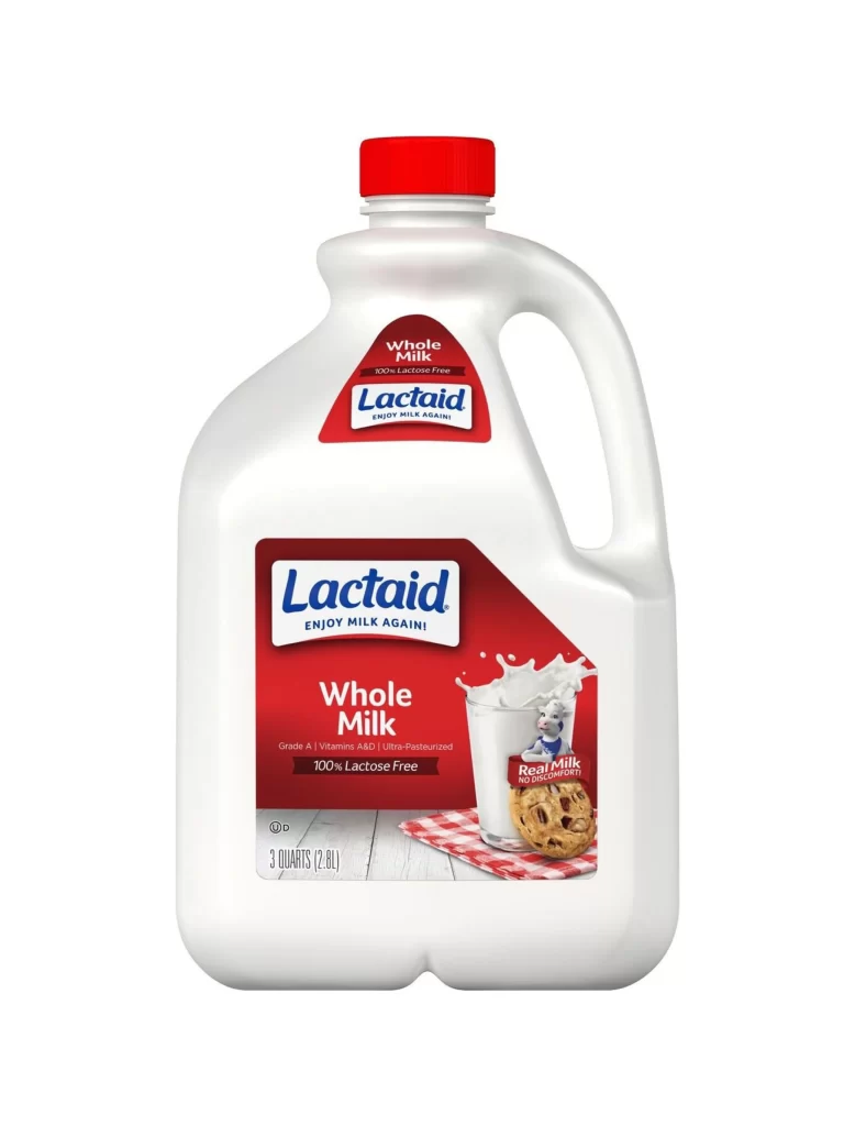 Lactaid Milk Jug Lactose Free Whole Milk