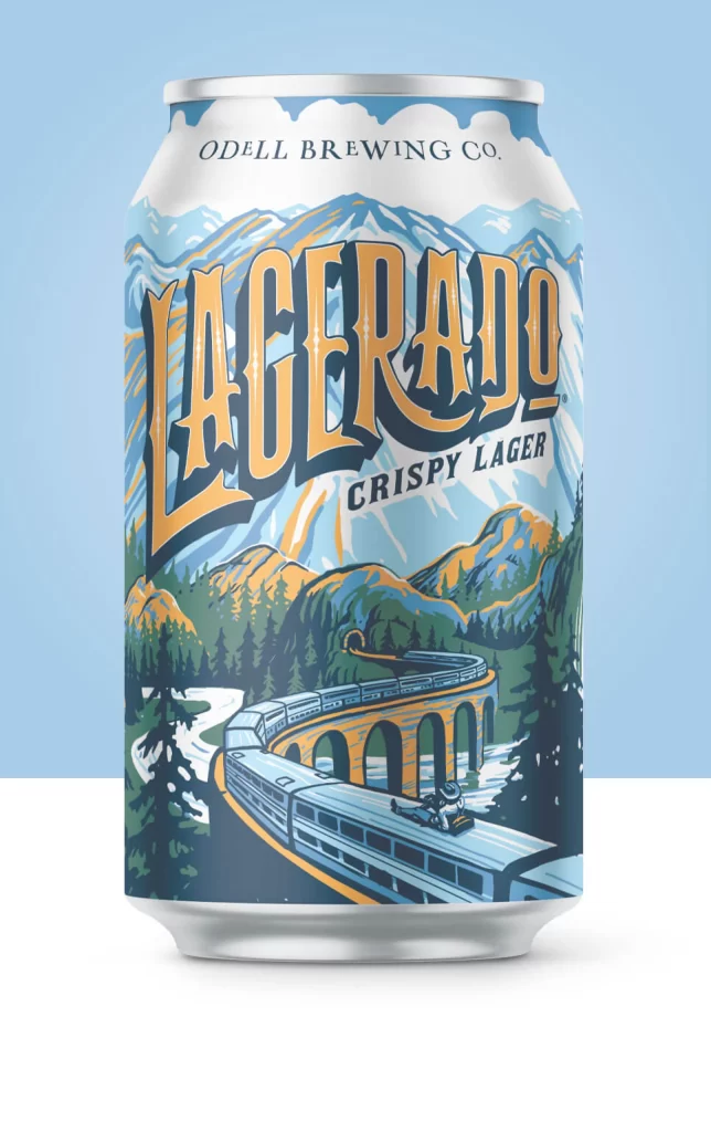 Lagerado Crispy Lager Train Mountains