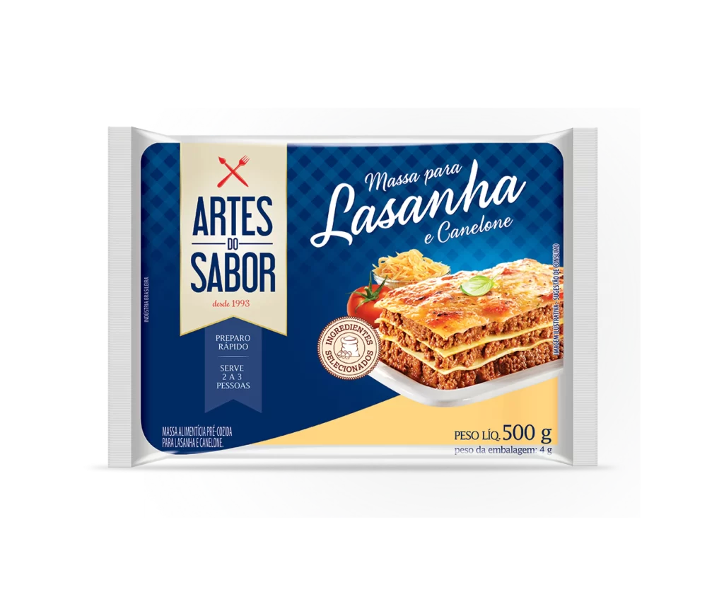 Lasagna Pasta Artes Do Sabor Blue Yellow Modern