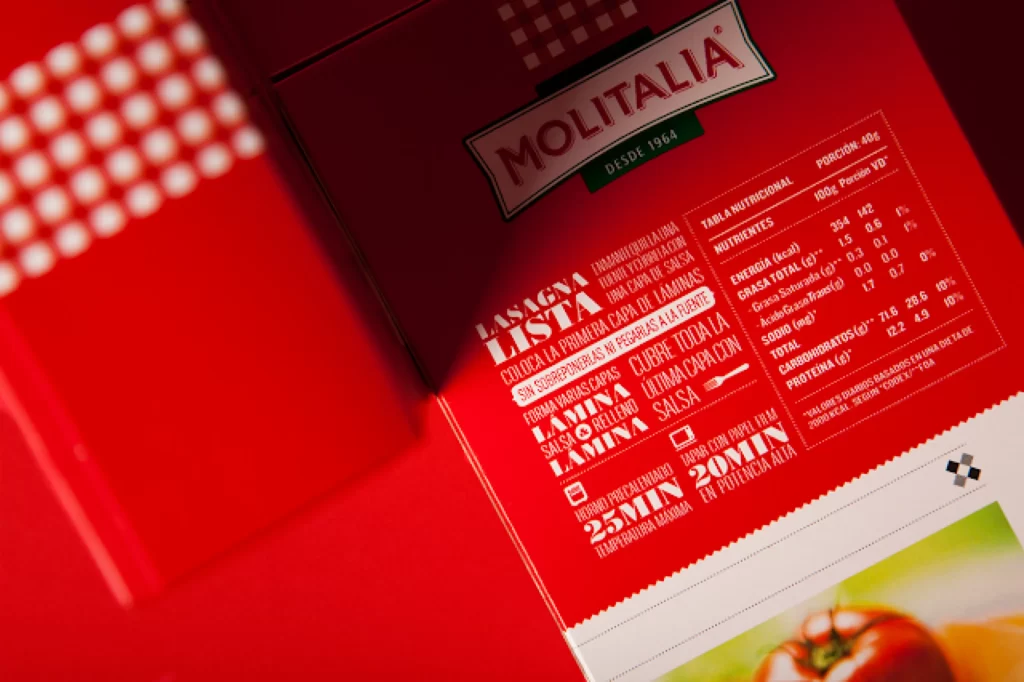 Lasagna Pasta Moltitalia Red White Checkered