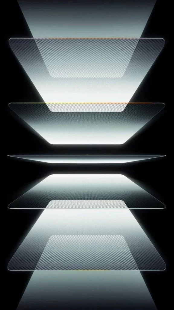 Layered Geometric Light Streaks with Gradient