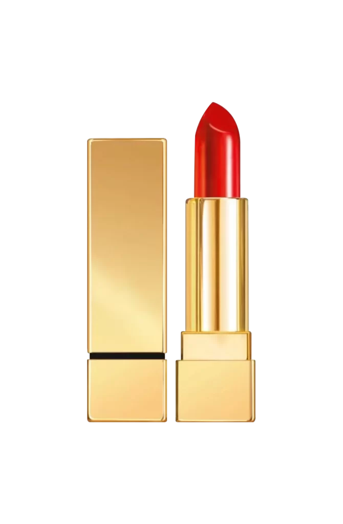 Lipstick Gold Case Red Lipstick