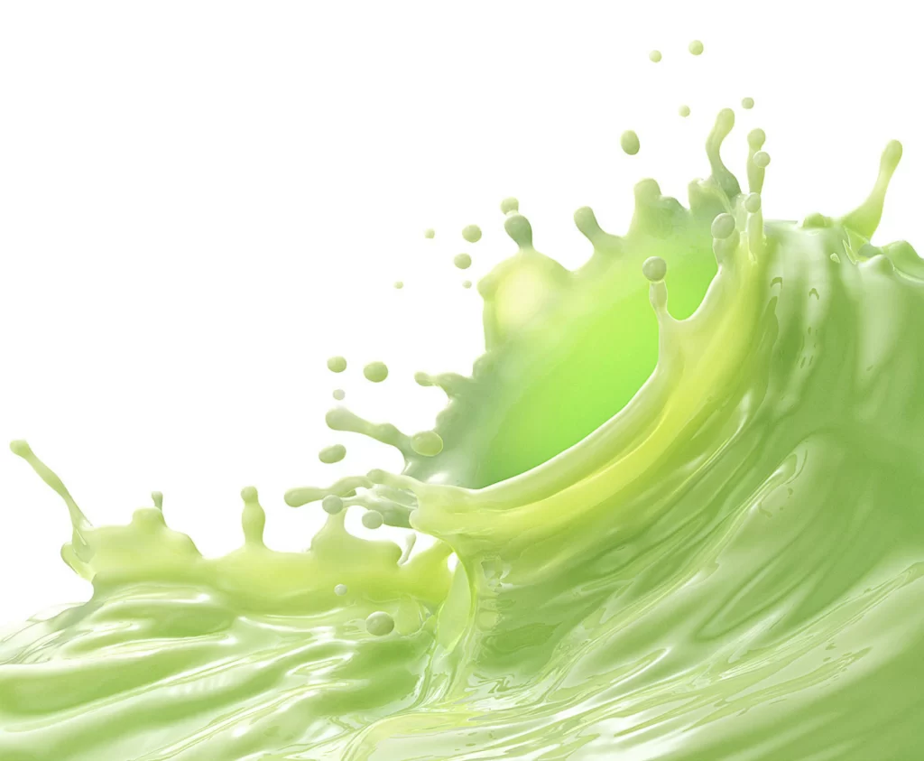 Liquid Splash Green Fluid Dynamic Movement