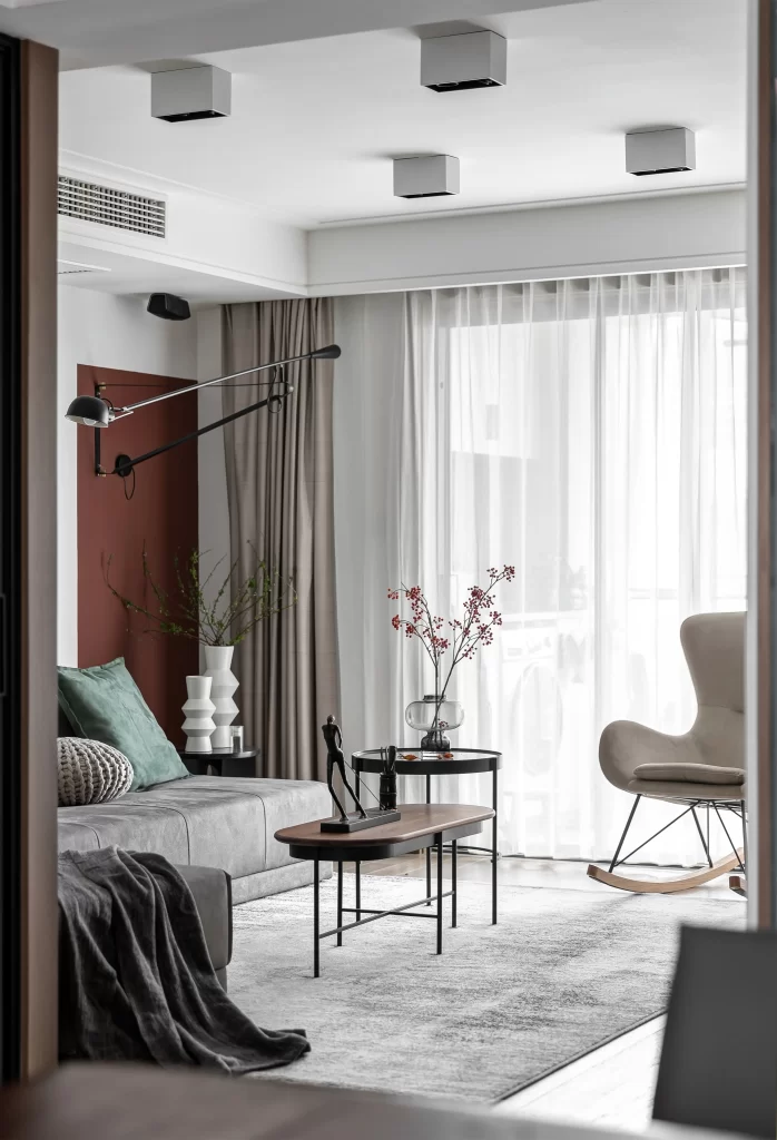 Living Room Modern Neutral Grey Beige Minimalist