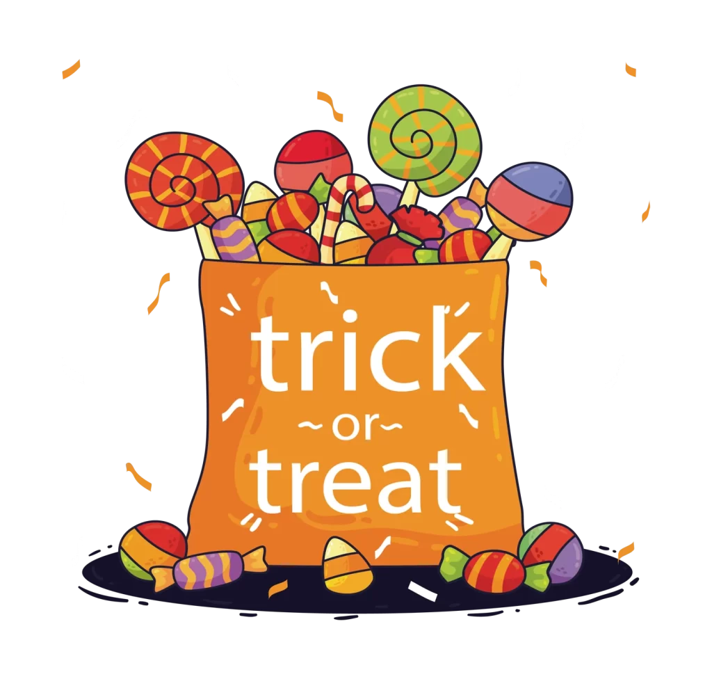 Lollipop Candy Corn Spiral Candy Halloween Orange Red Green Yellow Purple