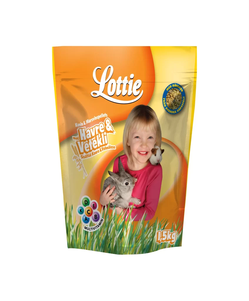 Lottie Pet Treats Oat & Wheat Yellow Illustration