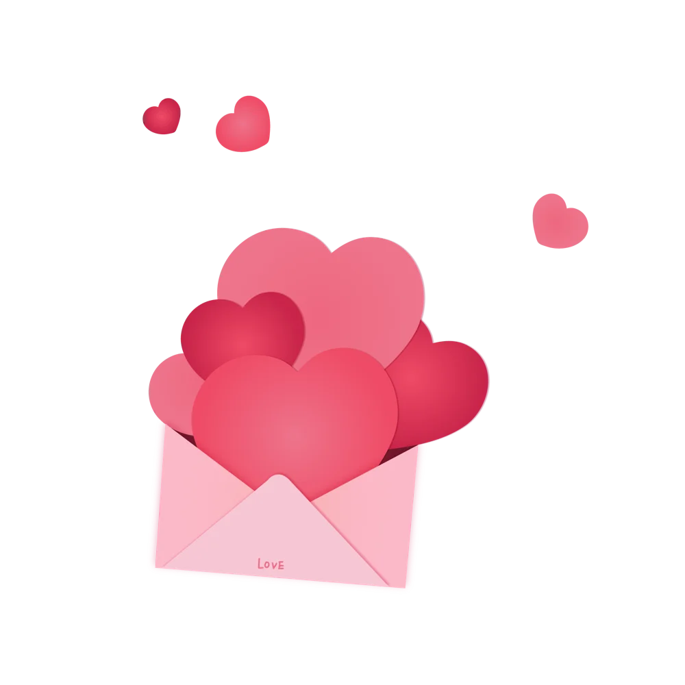 Love Envelope Valentine Heart Mail Design