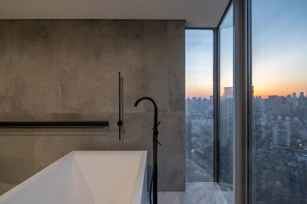 Luxury Bathroom Modern Minimalist Neutral Gray Marble