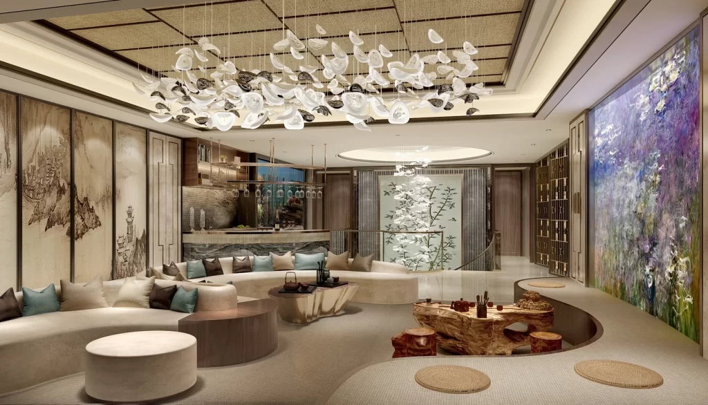 Luxury Modern Living Room Artistic Eclectic Nature