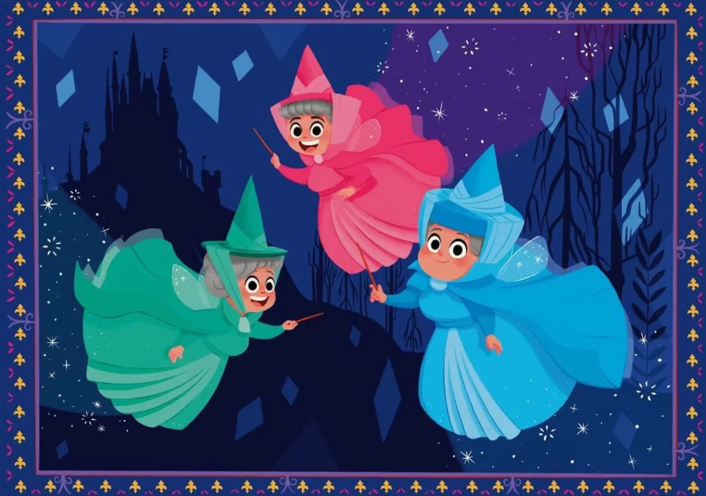 Magic Fairies Castle Night Sky Eleonore Pelluau