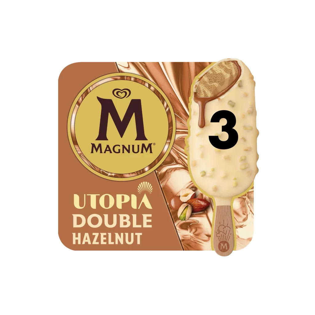Magnum Ice Cream Double Hazelnut Utopia Chocolate Dessert