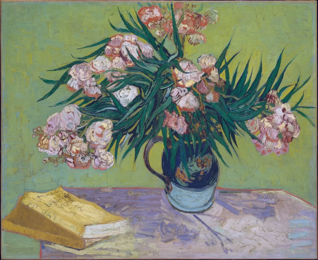 Majolica Jar with Branches of Oleander Van Gogh