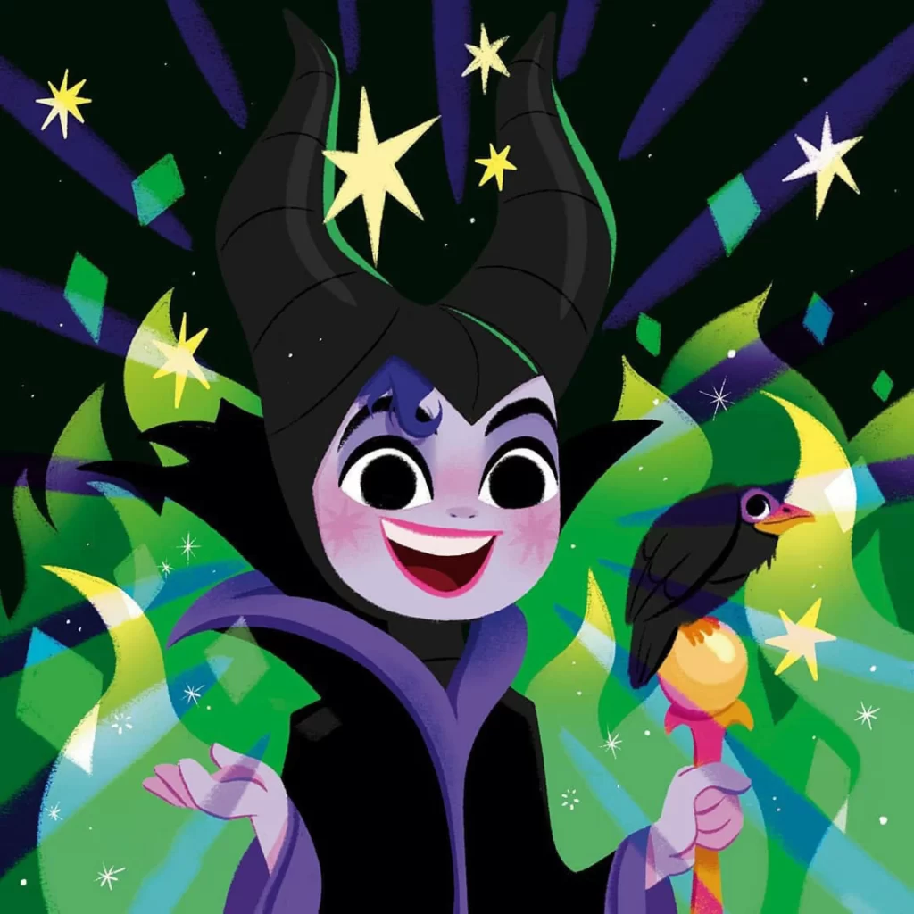 Maleficent Horns Magic Raven Wand Eleonore Pelluau