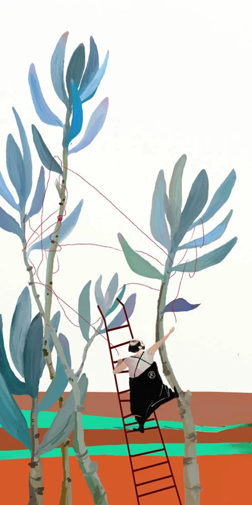 Man Ladder Plants String