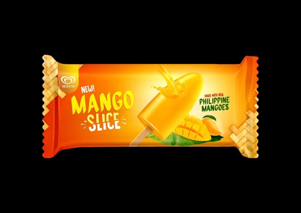 Mango Slice Ice Cream Packaging