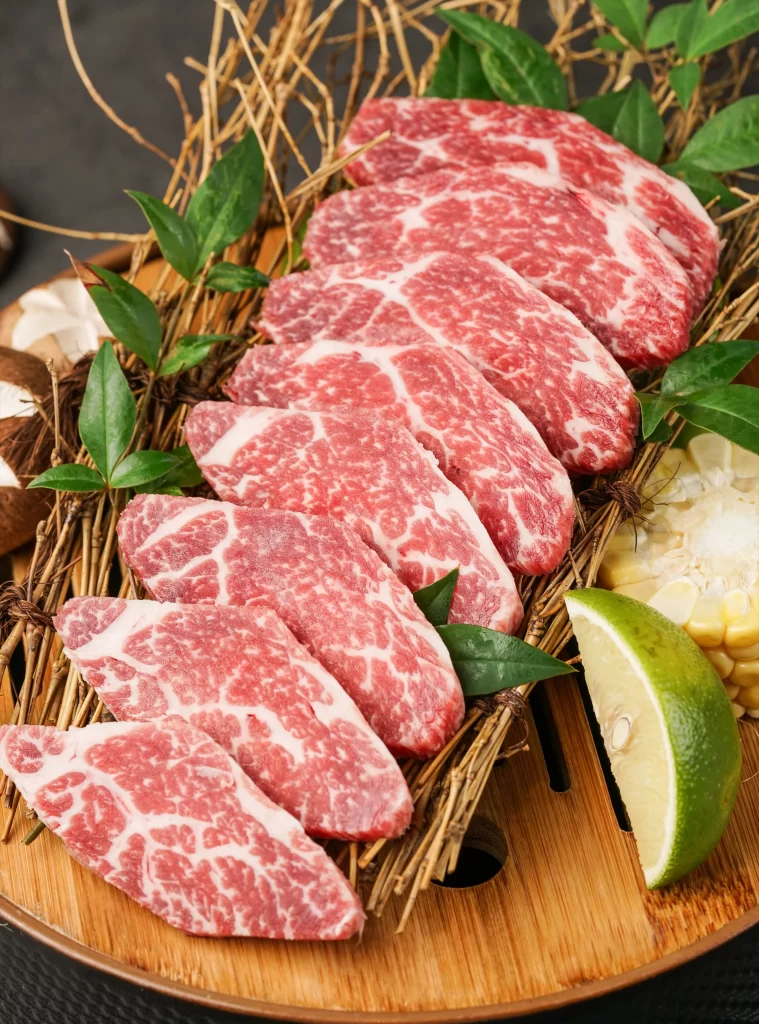 Marbled Wagyu Beef Sliced Charred Juices