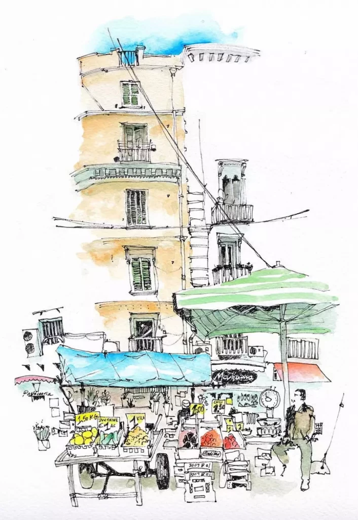 Market Street Vendor Building