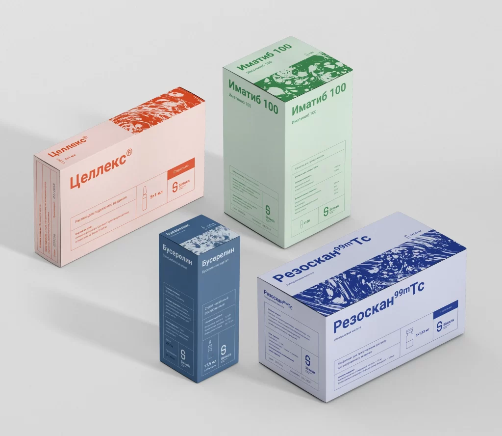 Medical Packaging Design Colorful Minimalist Style