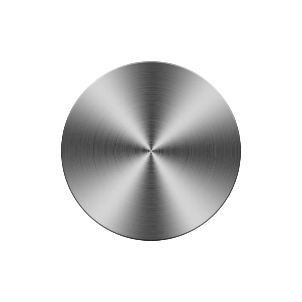 Metal Disc Brushed Finish Circular Texture