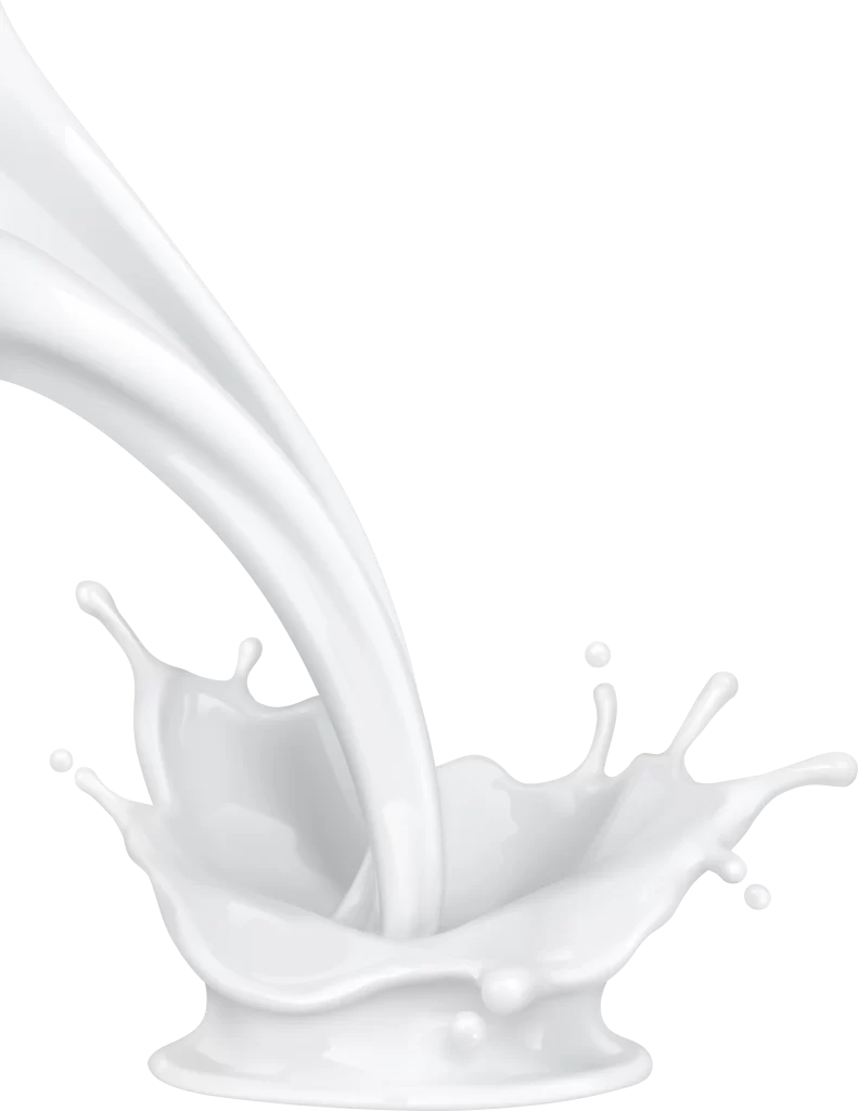 Milk Pouring Splash Liquid