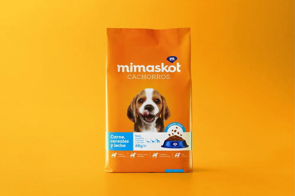 Mimaskot Dog Food Puppy Meat Orange Illustration