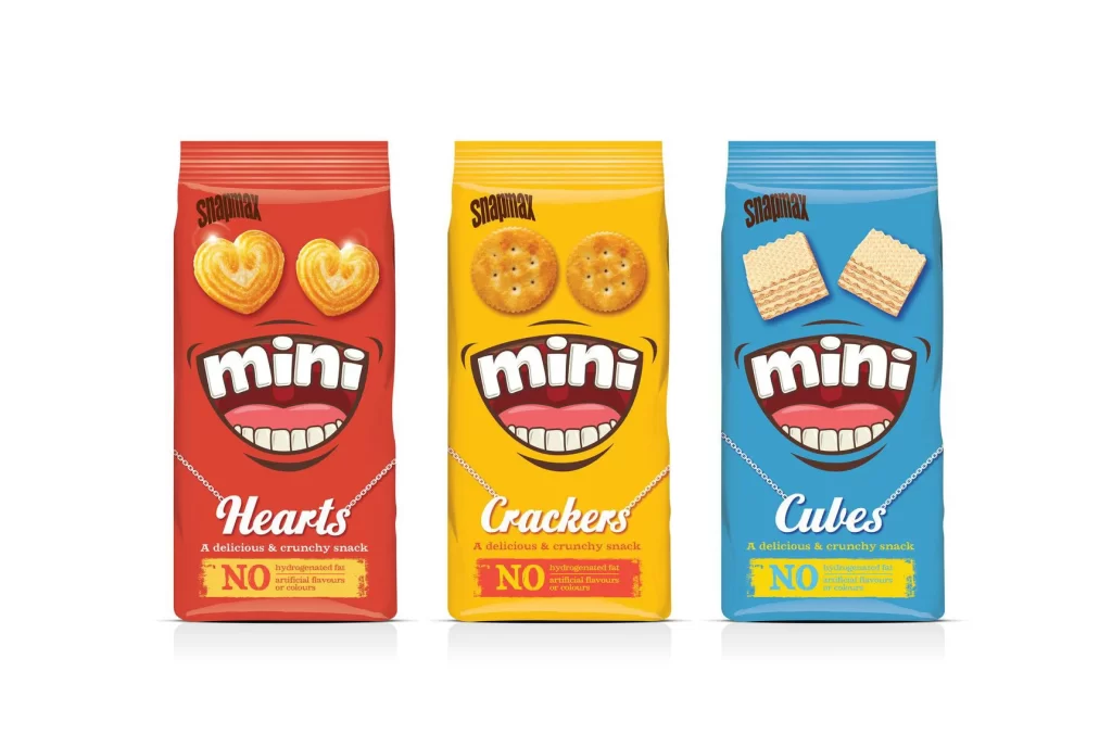 Mini Snacks Colorful Playful Typography