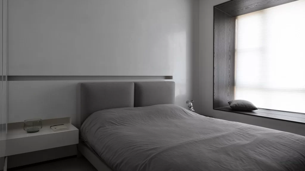 Minimalist Bedroom Grey Neutral Simple Clean Lines