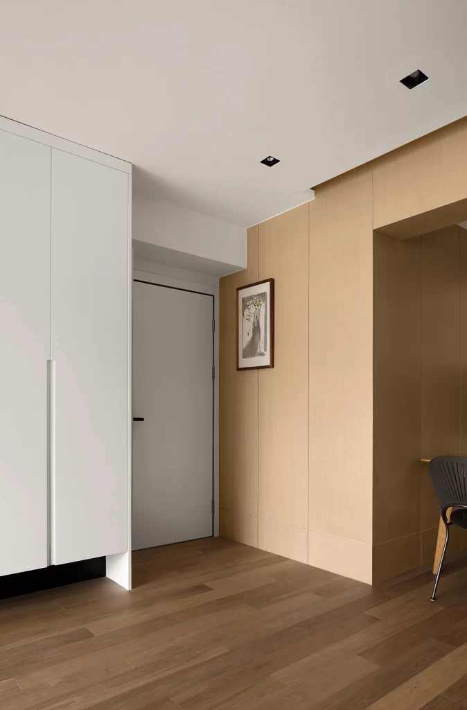 Minimalist Bedroom Neutral Beige Light Wood Simple