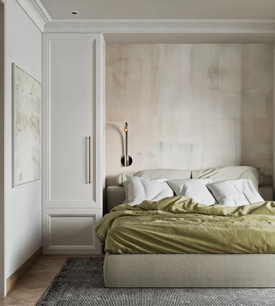 Minimalist Bedroom Neutral Green White