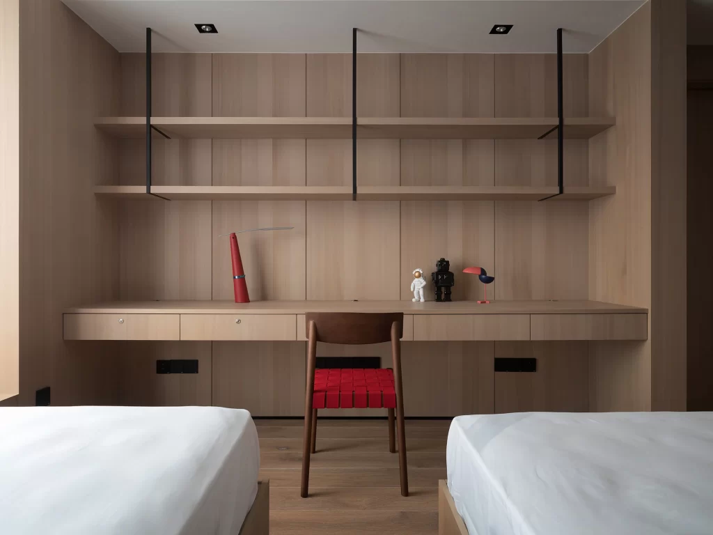 Minimalist Bedroom Neutral Light Wood Simple Functional