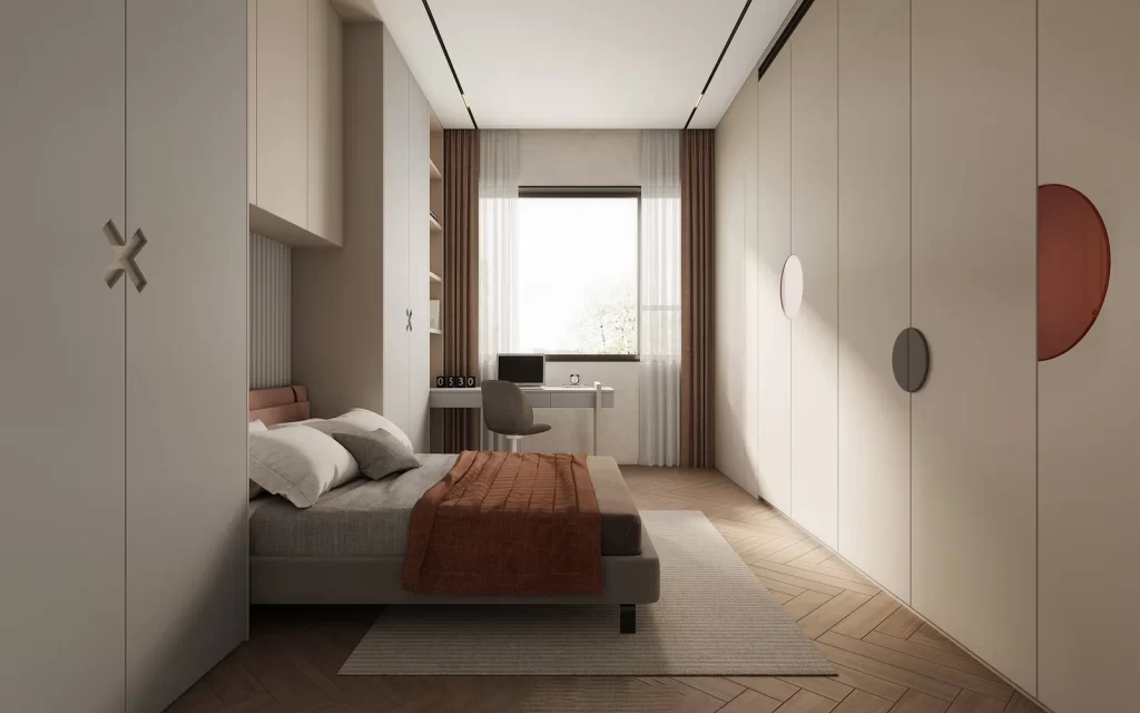 Minimalist Bedroom Neutral Wood Simple