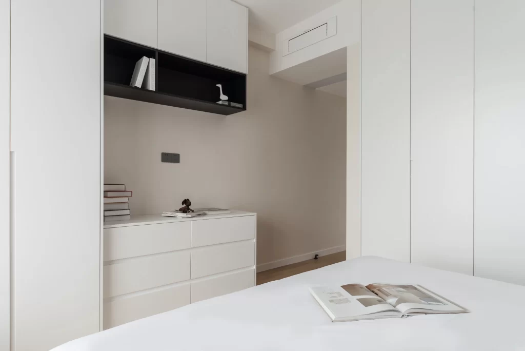 Minimalist Bedroom White Neutral Simple Clean Lines